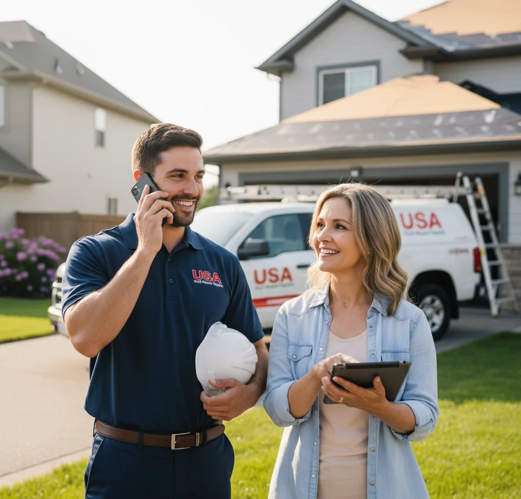 USA Roof Repair Experts customer support in Goodells